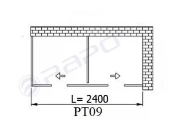 Bản vẽ phụ kiện vách tắm papo mã PT09