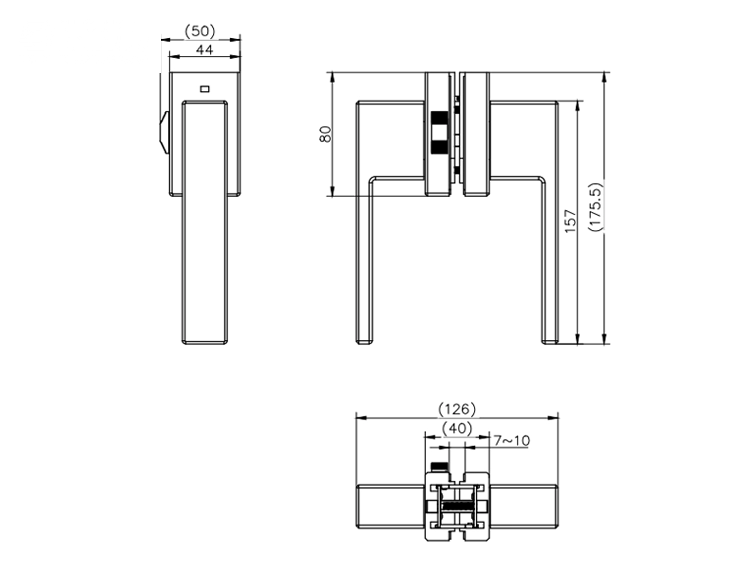Khóa cửa đi mở quay hệ Slim không chìa - BL-9840-ET