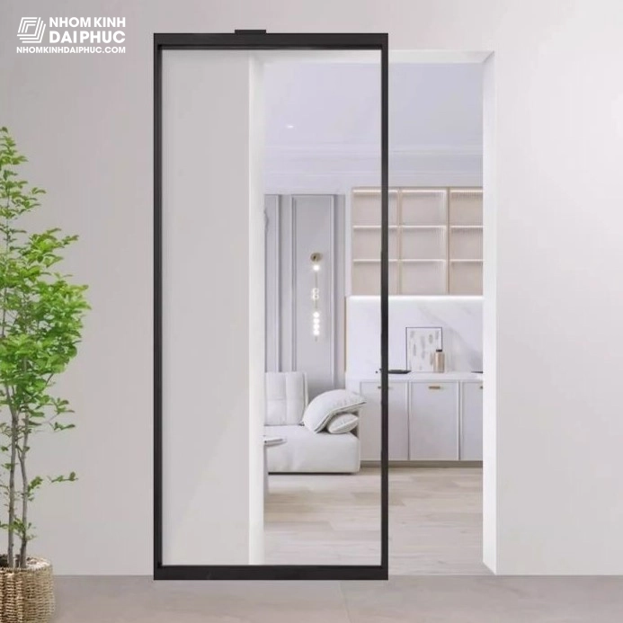 Cửa nhôm Slim tàng hình với thiết kế hiện đại