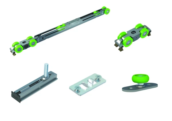 Phụ kiện OPK cửa lùa slim 1 cánh bánh xe rãnh