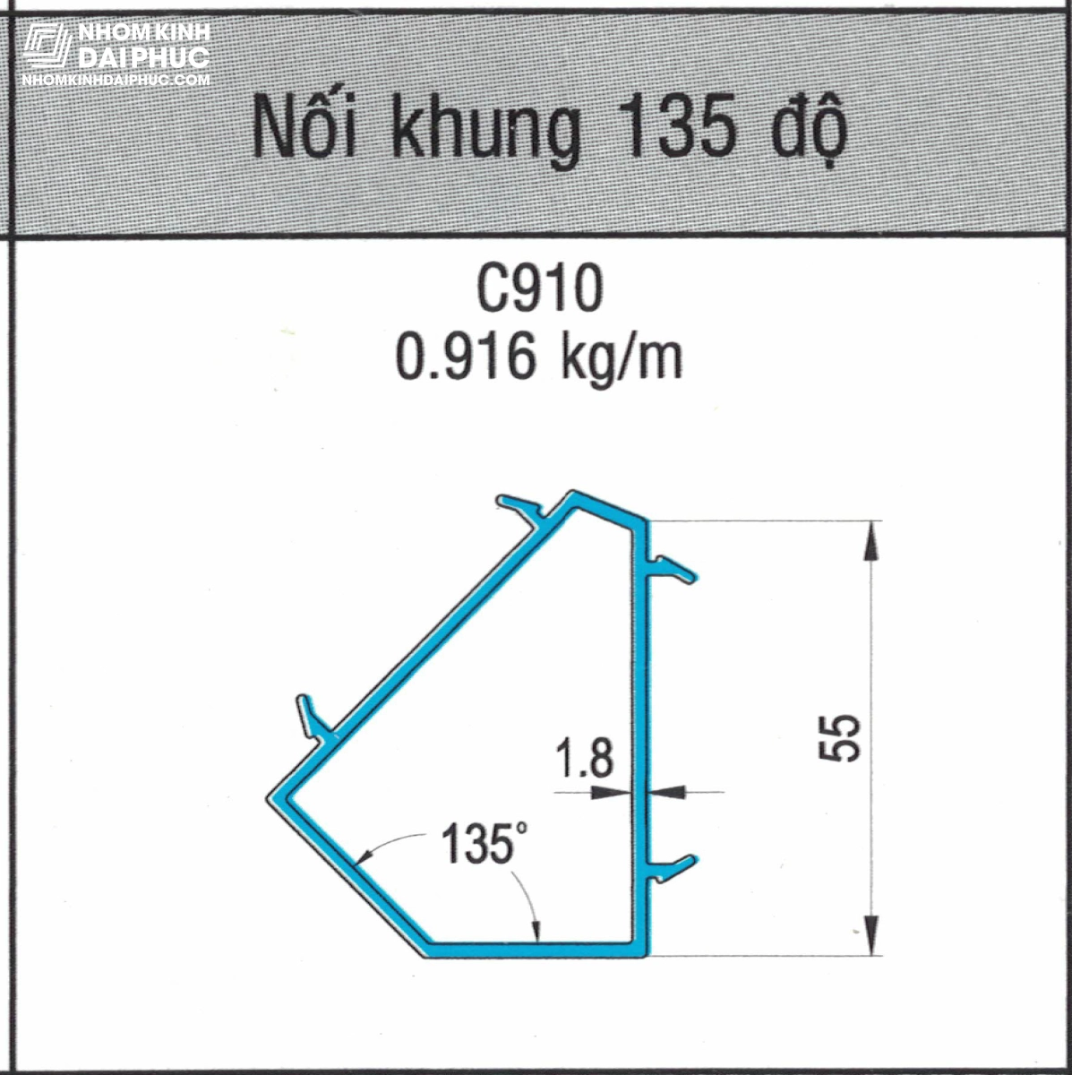 Nối góc 135 độ C910
