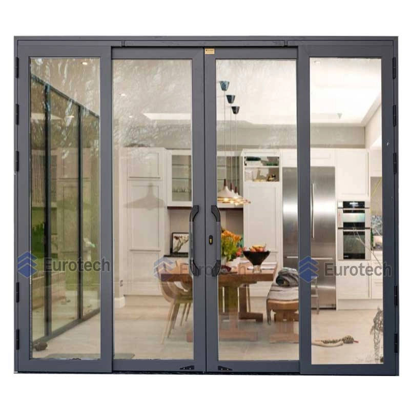 Cửa trượt quay Eurotech 4 cánh hệ VIP nẹp rời