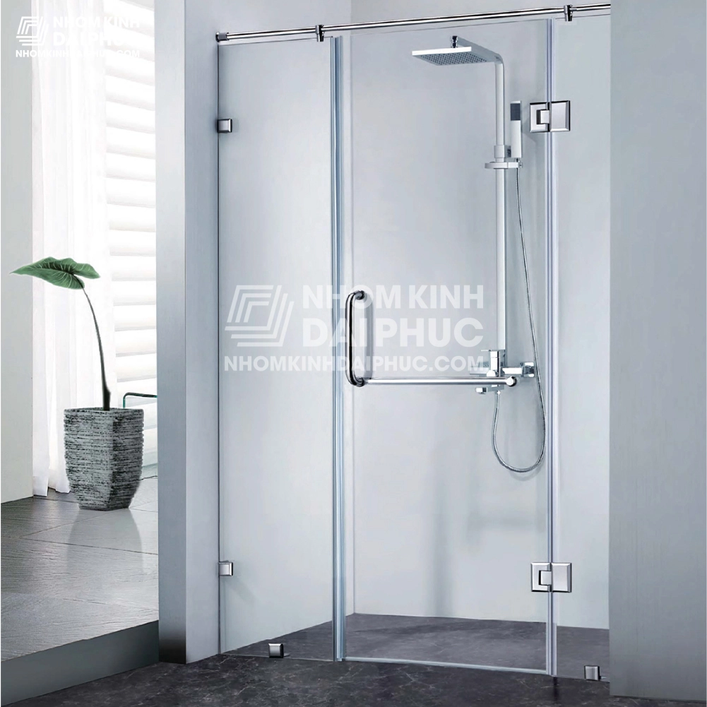 Phòng tắm kính mở xoay