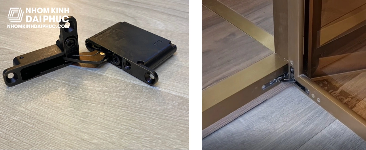 Bản lề âm tủ cánh kính