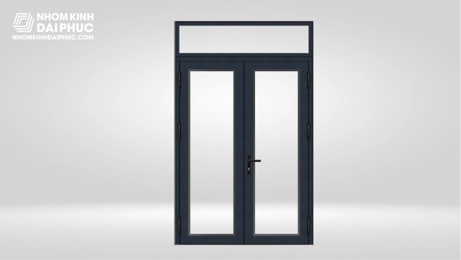 Cửa nhôm Yongxing hệ 8090 - cửa đi mở quay 2 cánh