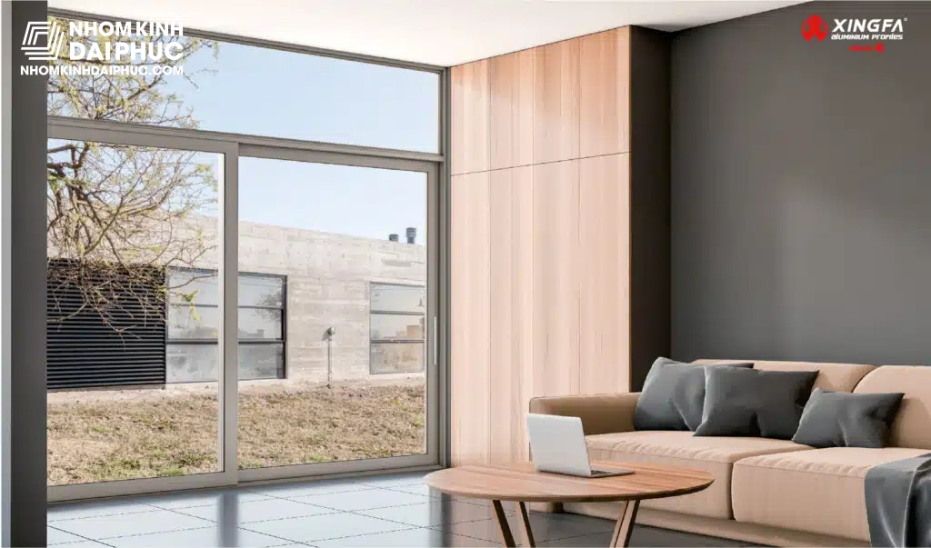 Cửa Đi Mở Trượt Nhôm Xingfa Class A Hệ A115