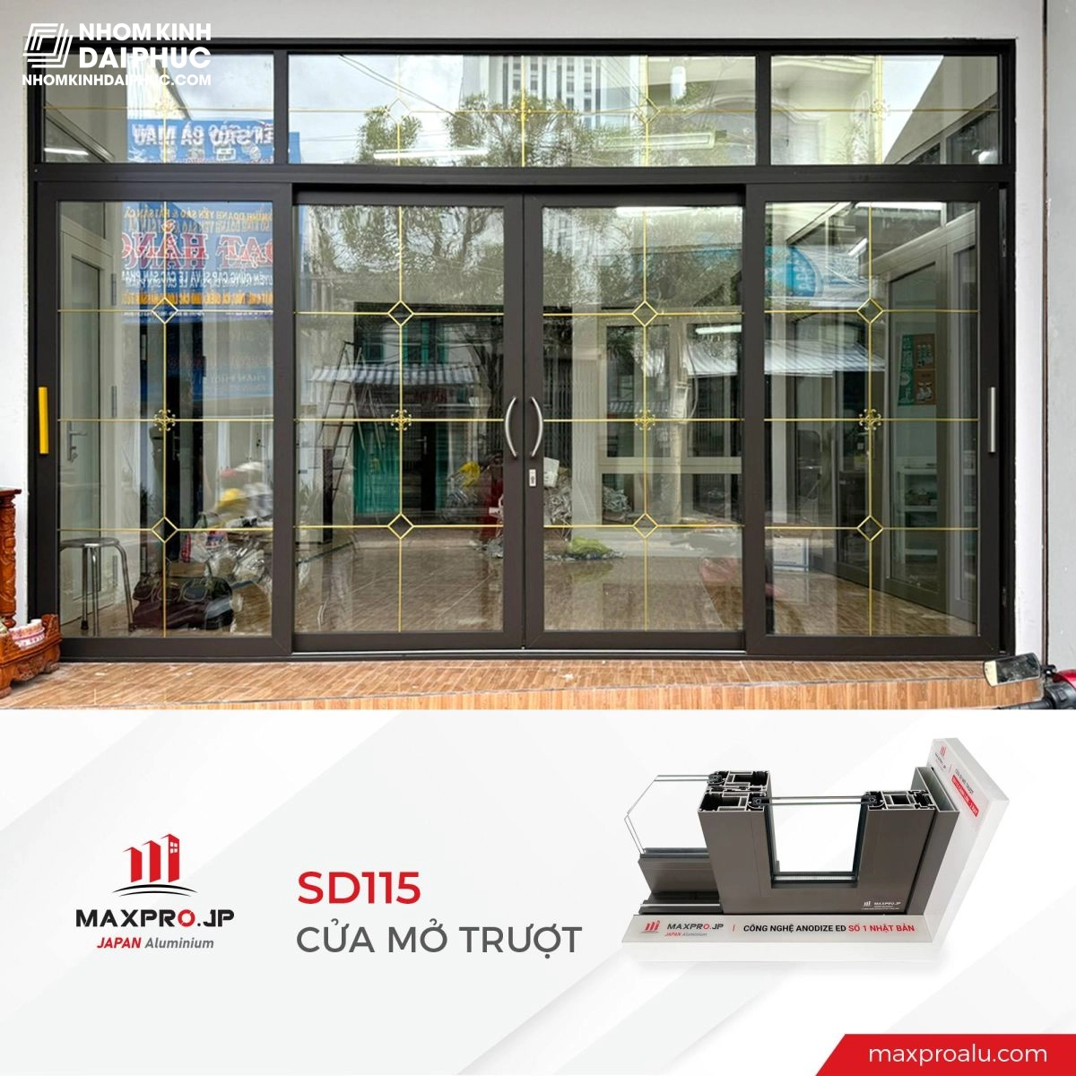 Cửa Nhôm Maxpro Hệ 115