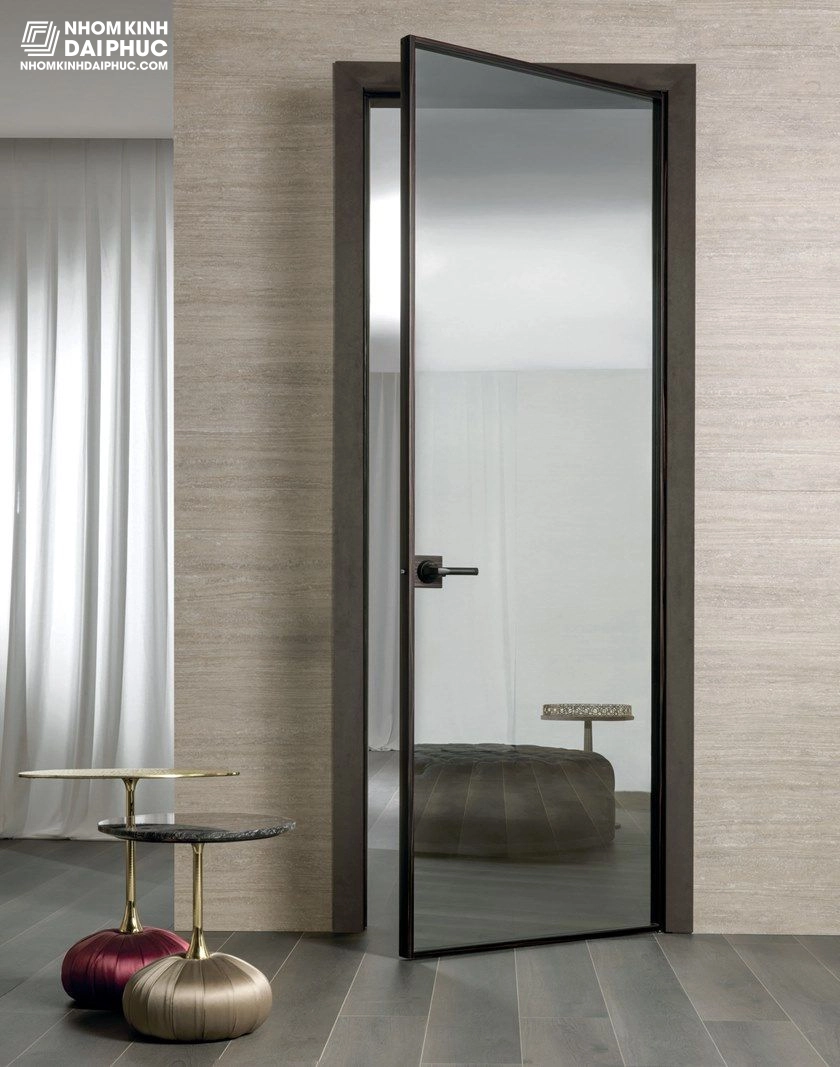 Cửa nhôm slim mở quay