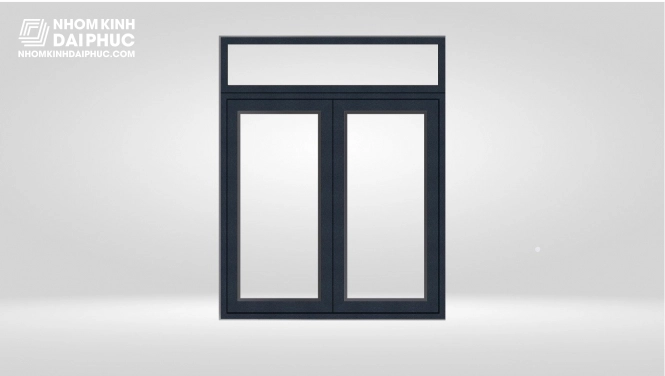 Cửa nhôm Yongxing hệ 8090 - cửa sổ mở quay 2 cánh