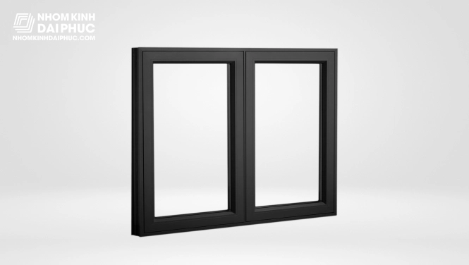Cửa Nhôm Yongxing Hệ 55 - Cửa Sổ Mở Quay 2 Cánh