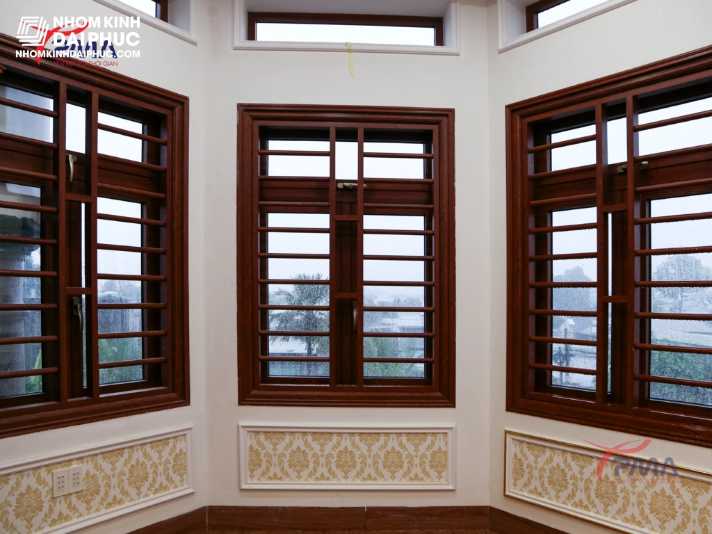 Cửa sổ nhôm PMA có chấn song