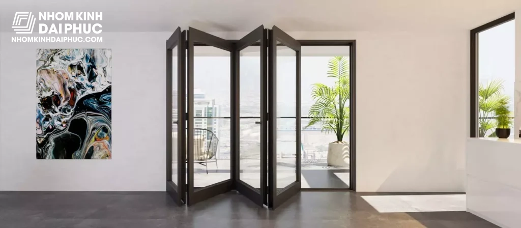 Mẫu Cửa Đi Xếp Trượt Nhôm Xingfa Class A Hệ AC80