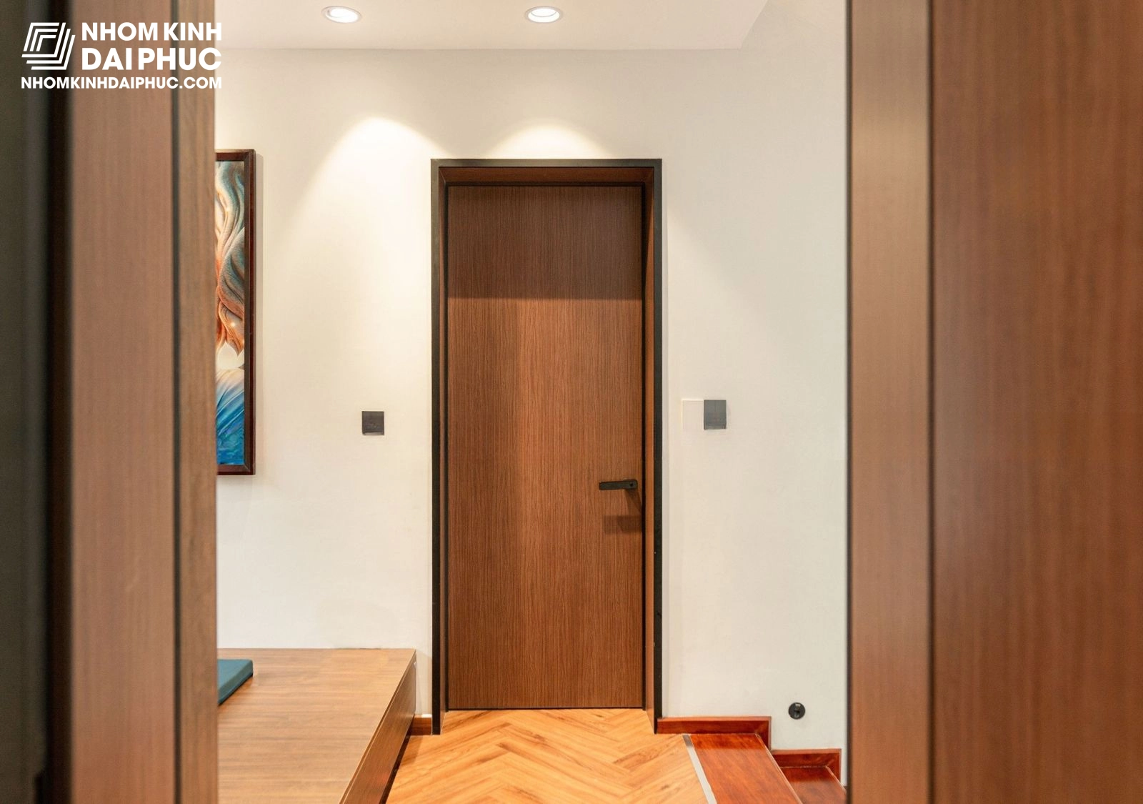 Cửa Nhôm Tấm Tổ Ong Thông Phòng Đẹp