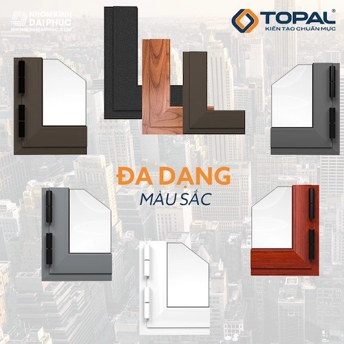 Màu Sắc Cửa Nhôm Topal