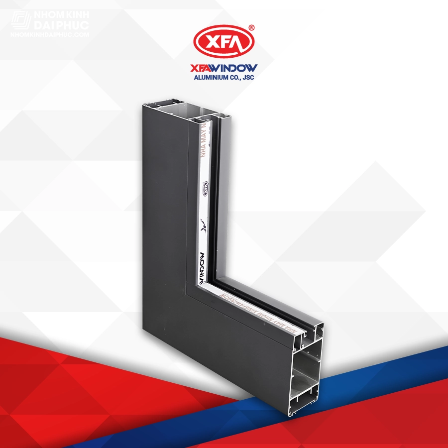 Mặt cắt cửa nhôm thủy lực Xingfa Window hệ 120