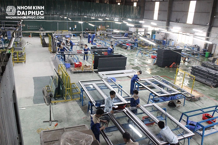 Xưởng sản xuất cửa nhôm xingfa Đại Phúc