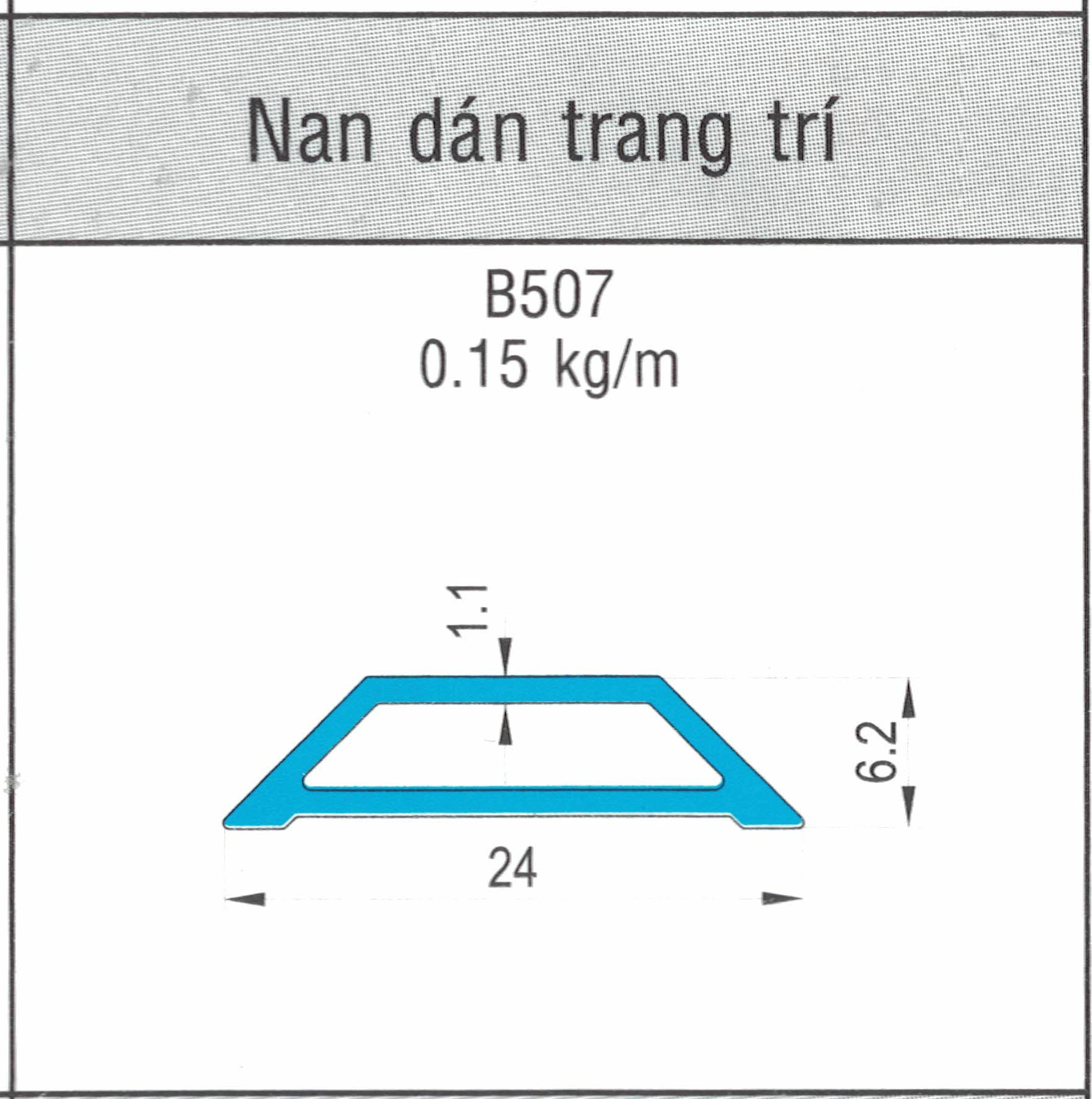 B507 - Nan dán trang trí