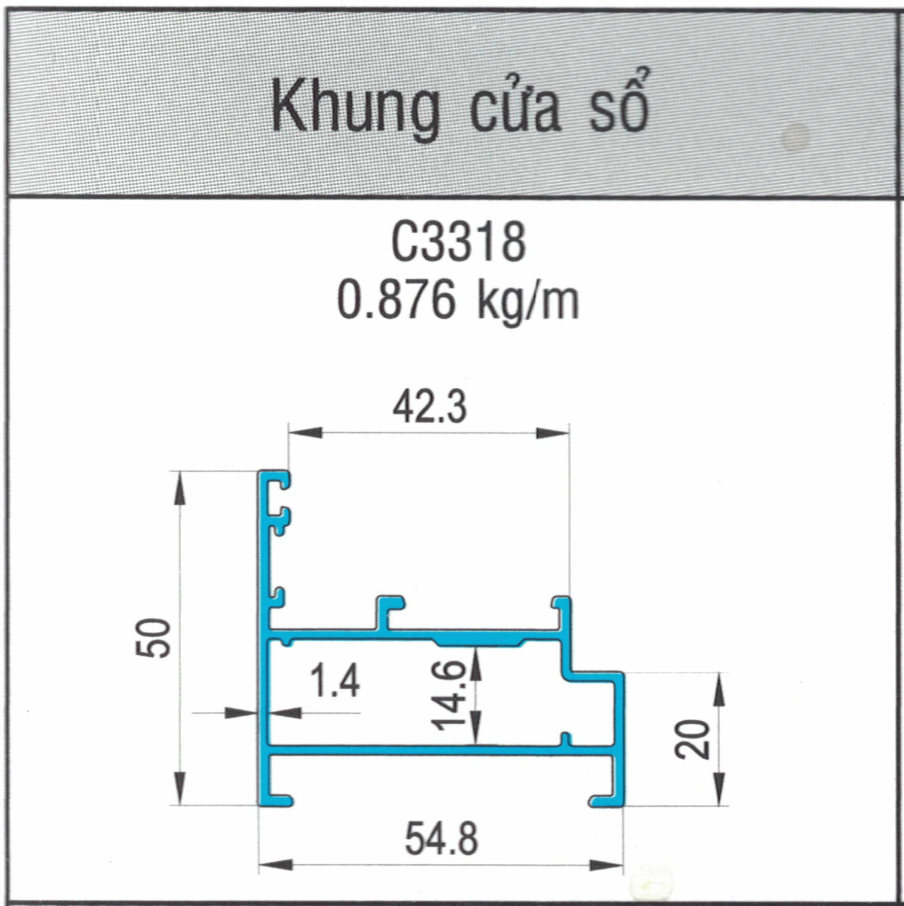 C3318 - Khung bao cửa sổ