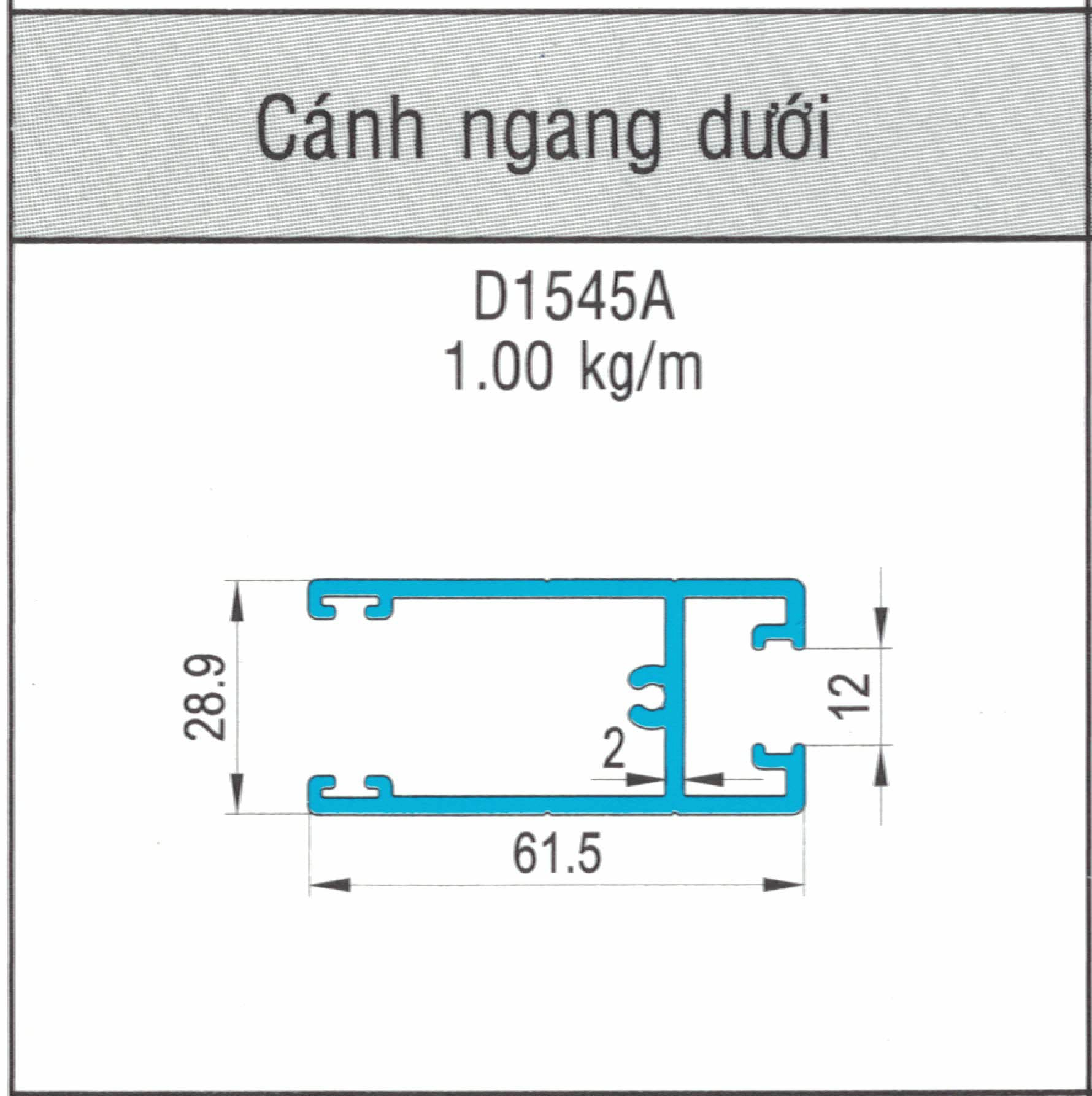 D1545A - Cánh ngang dưới hệ 93