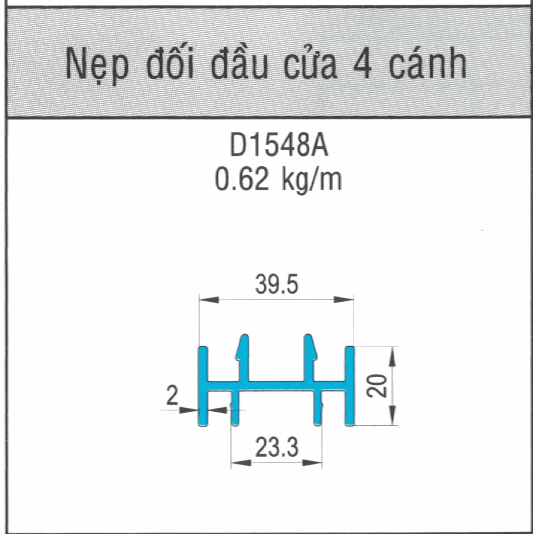 D1548A - Nẹp đối đầu hệ 93
