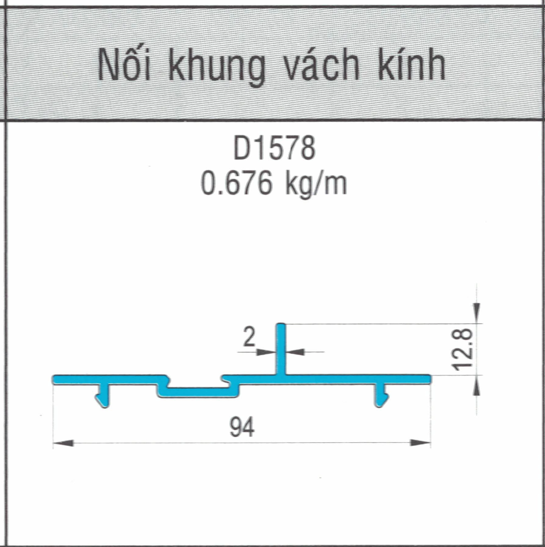D1578 - Nối khung vách kính hệ 93