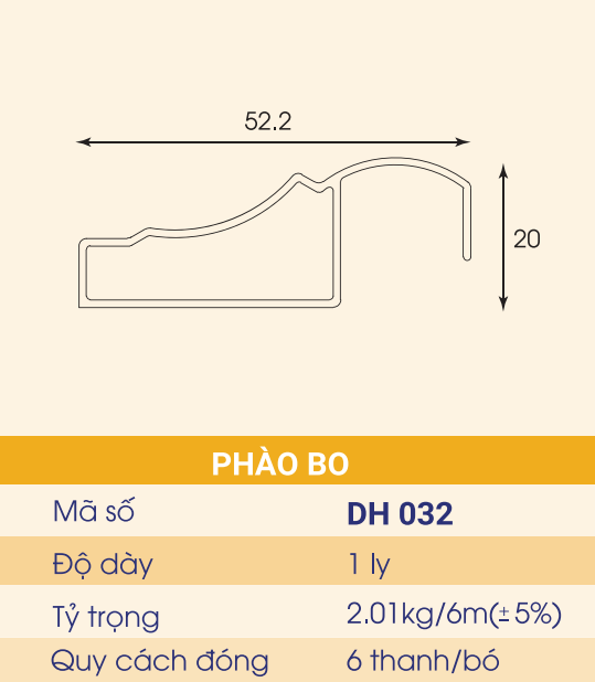 DH-032 - Phào bo