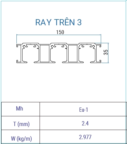 EU-1 - Ray trên 3 ray