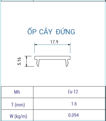EU-12 - Ốp khung bao đứng