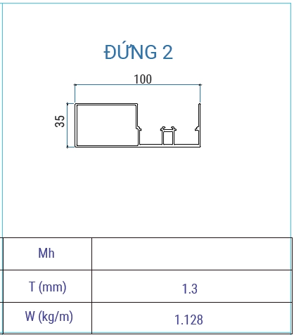 EU-14 - Khung bao đứng 2 cánh