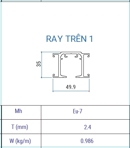 EU-7 - Ray trên 1 ray