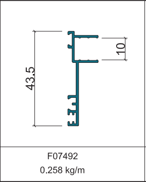 F07492 - Ốp hông ray nổi
