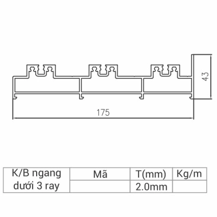 JP-C15229A - Khung bao ngang dưới 3 ray 115