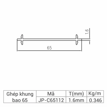 JP-C65112 - Ghép khung bao 65