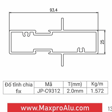JP-C9312 - Đố tĩnh chia fix 93