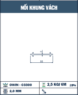OWIN-C3300 - Owin - Nối khung vách