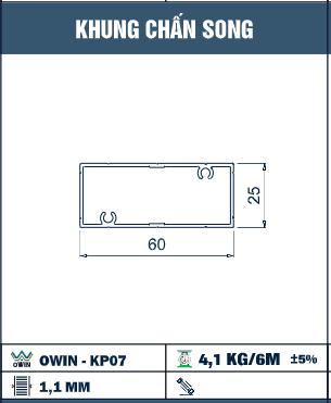 OWIN-KP07 - Khung chấn song