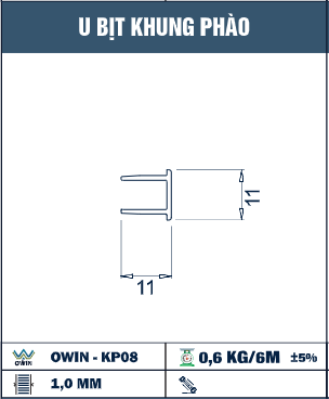 OWIN-KP08 - Owin - U bịt khung phào