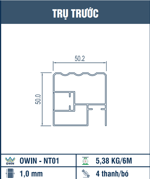 OWIN-NT01 - Trụ trước