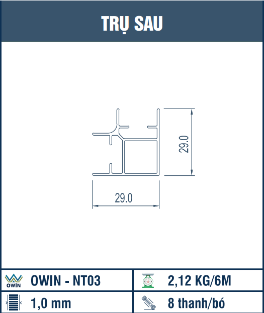 OWIN-NT03 - Trụ sau