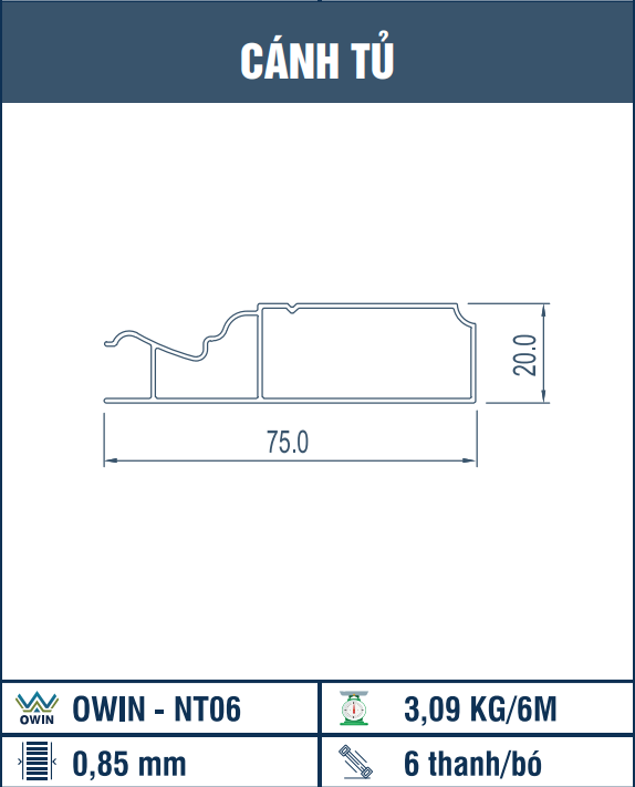 OWIN-NT06 - Cánh tủ