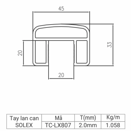 TC-LX807 - Tay lan can Solex