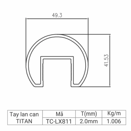 TC-LX811 - Tay lan can Titan