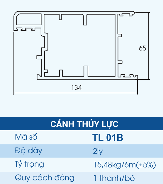 TL-01B - Cánh thủy lực 140