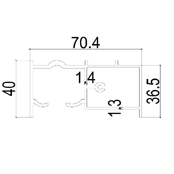 TQ01 - Ray tĩnh cửa trượt quay