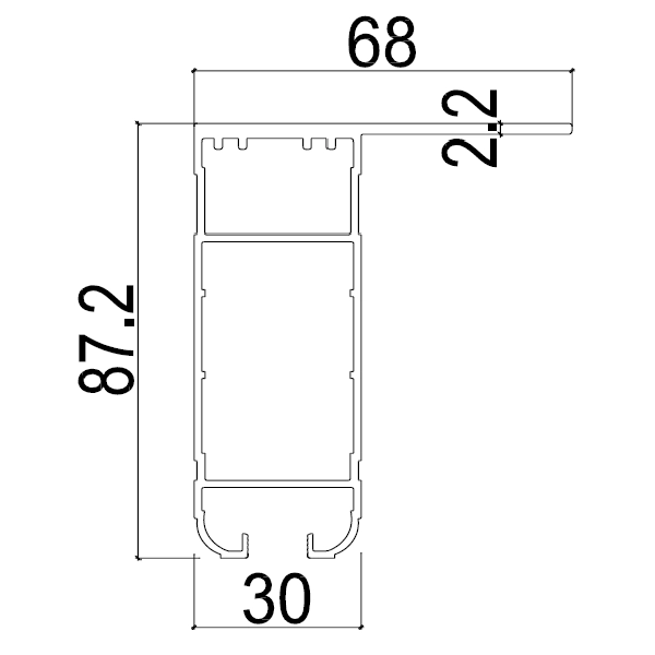 TQ05 - Cánh đứng bản lề hệ trượt quay