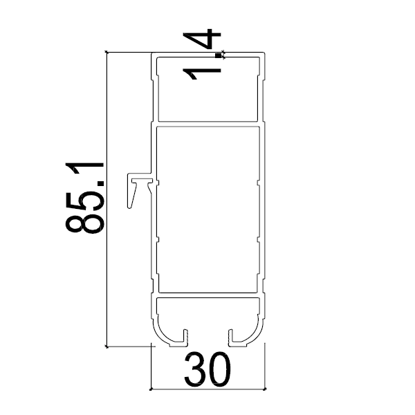 TQ06 - Cánh đứng móc hệ trượt quay
