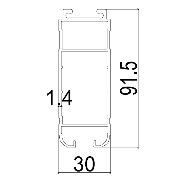 TQ09 - Cánh ngang trên hệ trượt quay