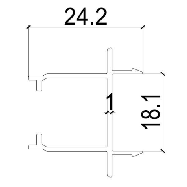 TQ10 - Ốp đối đầu cửa 4 cánh hệ trượt quay