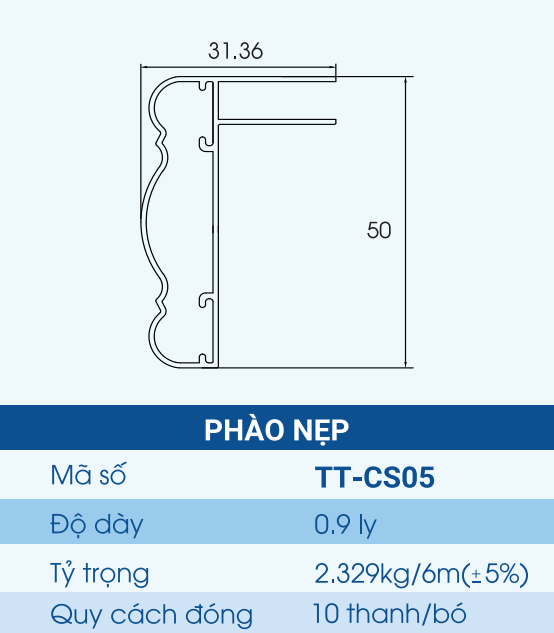 TT-CS05 - Phào nẹp