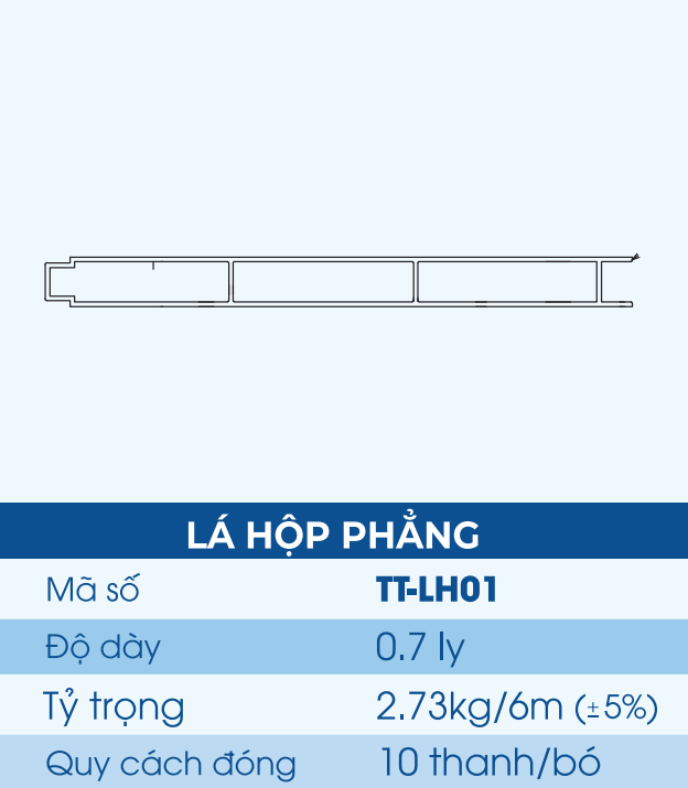 TT-LH01 - Lá hộp phẳng